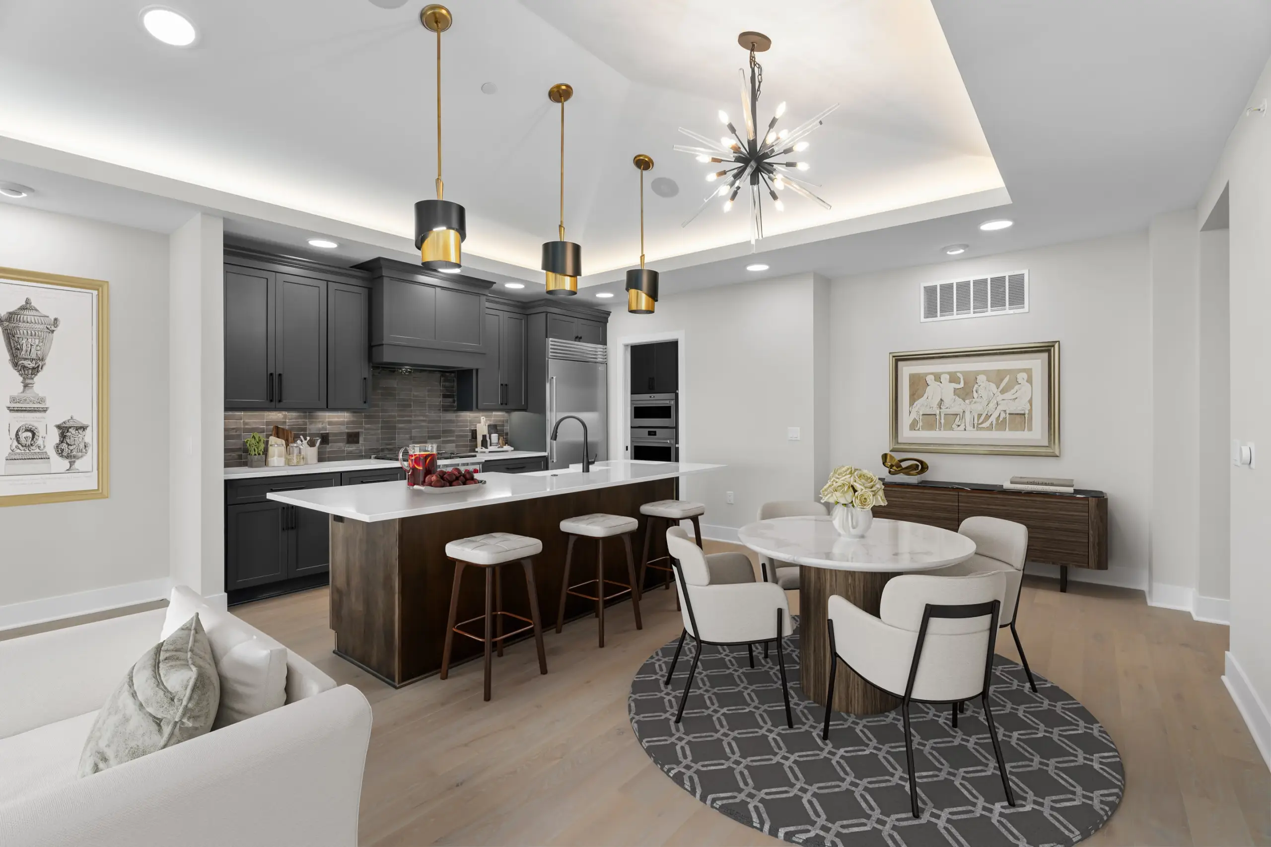 Hill Farm #301 Dining and Kitchen view